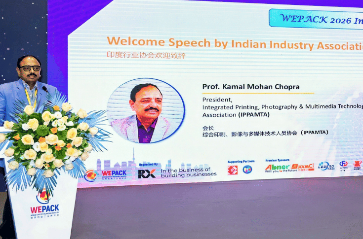 Kamal Mohan Chopra of the IPPAMTA represented the Indian printing and packaging industry at WEPACK 
