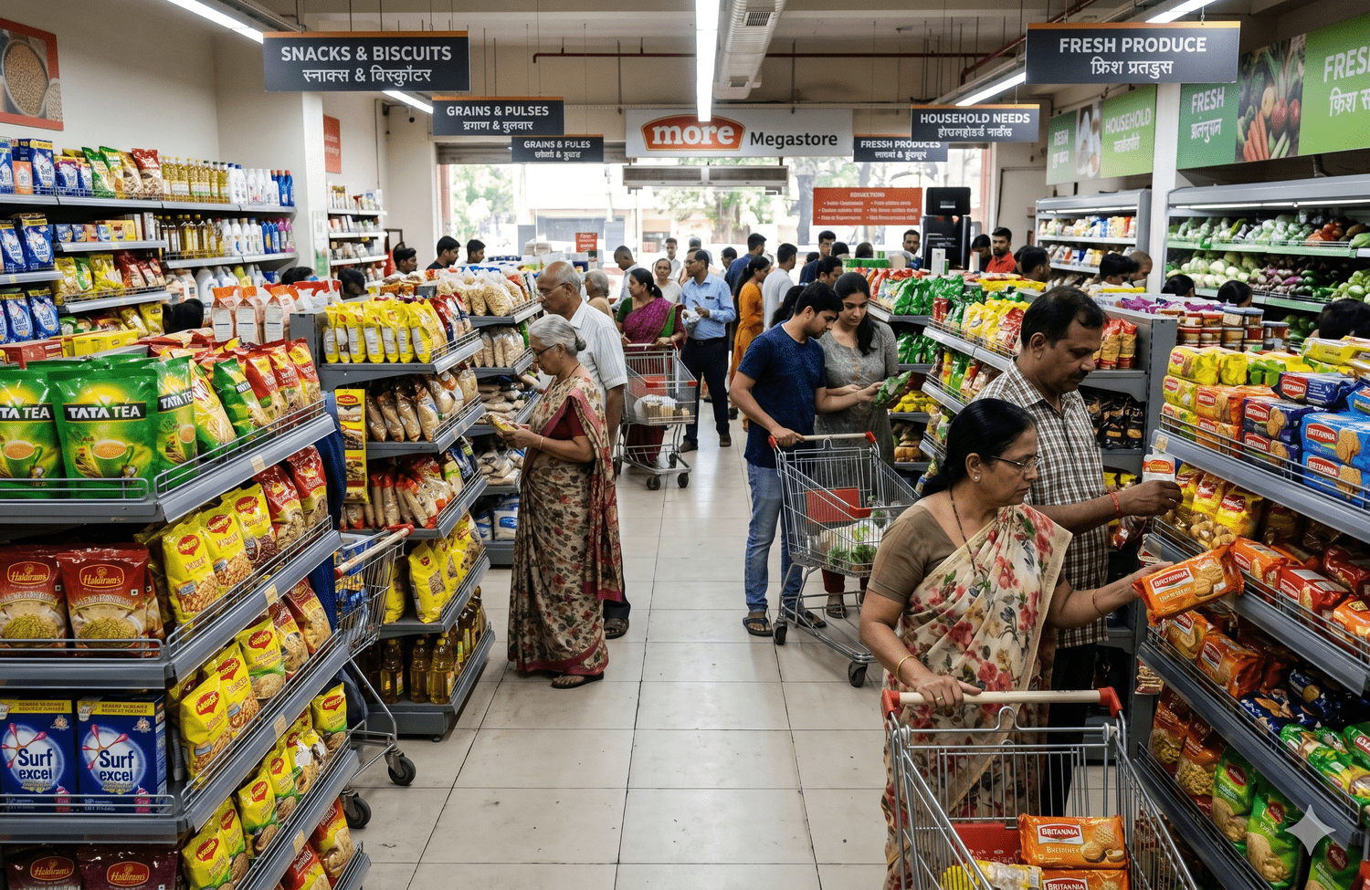 A Sunday stroll at a popular supermarket revealed that the physical shelf is no longer a passive display space, but an active battleground 